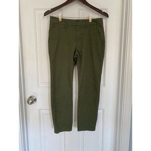 J Crew Slim Green Boyfriend Chino Women’s 25 Petite